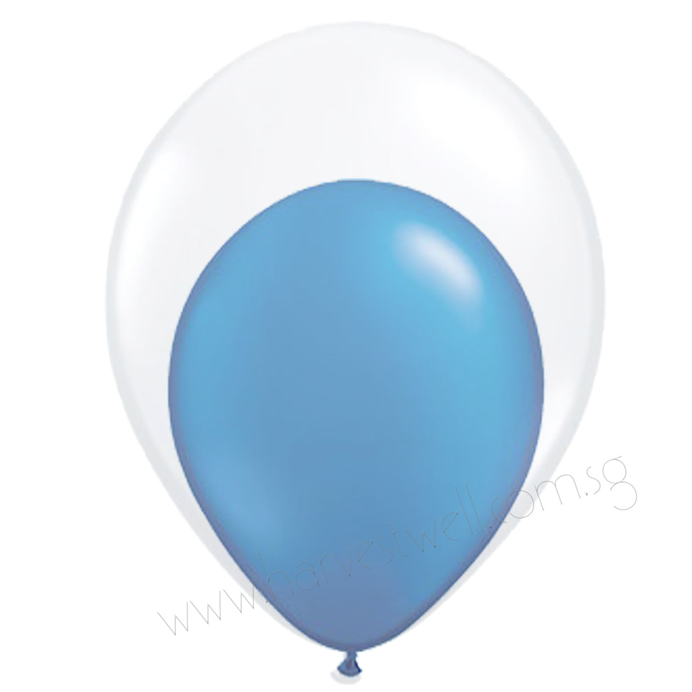 Dark Blue Balloon In Balloon